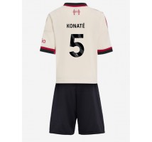 Liverpool Ibrahima Konate #5 Koszulka Wyjazdowa dzieci 2025-26 Krótki Rękaw (+ krótkie spodenki)